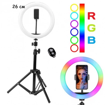 Кольцевая RGB LED лампа USB 26см для селфи SOFT RING LIGHT
