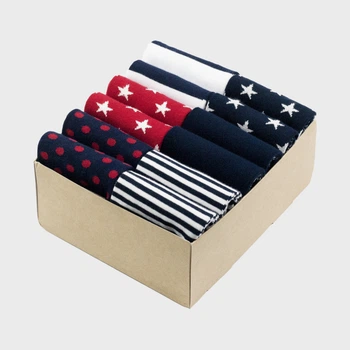 Набор женских носков хлопковых The Pair of Socks 12P-111-RWB/BX 35-37 12 пар Синий/Красный/Белый (4820234215683)