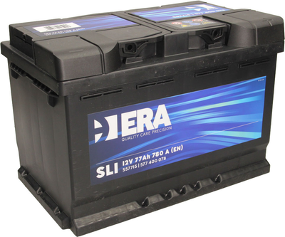 Автомобильный аккумулятор ERA SLI 77Ah (-/+) Euro (780EN) (ERA S57715)