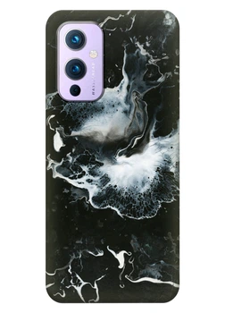 Силиконовый чехол ПринтОК для OnePlus 9 - Всплеск мрамора