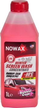 Омыватель стекла зимний (Nowax) концентрат -80 Winter Screen Wash 1л. (Bubble Gum) (NX01171)