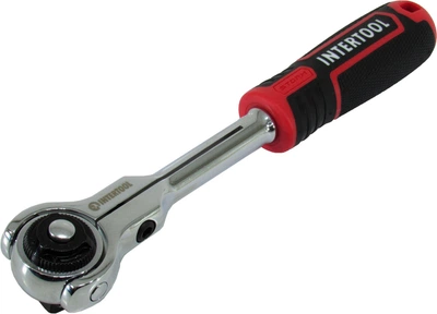 Ключ трещотка 1/2 (Intertool) с вращающейся головкой (72зуба) (ET-8009)