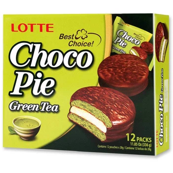 Пирожное шоколадное Choco Pie Зеленый чай 336г