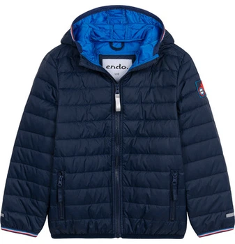 Детская демисезонная стеганная куртка для мальчика Endo C05A006_1 98 см Синий