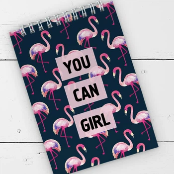 Блокнот на пружине A6 You can girl 9,5х14 см