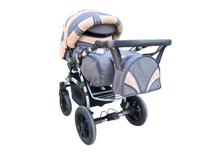 Коляска-трансформер Trans Baby Prado Lux Len Grey / Beige (TB.PrL.Len.Lux06/Lux24)
