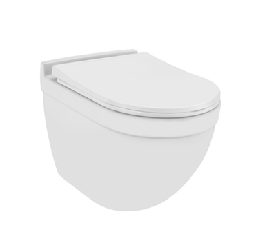 Унитаз подвесной JAQUAR Solo Rimless SLS-WHT-6953UFBI с сиденьем Slim Soft Close дюропласт