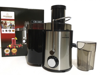 Соковыжималка электрическая из нержавеющей стали Crownberg CB-3401 1000W
