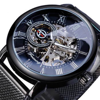 Механические часы Forsining Rich (black)