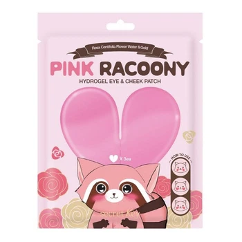 Гидрогелевые патчи для глаз и скул Secret Key Pink Racoony Hydro-Gel Eye & Cheek Patch 6 шт (8809305990151)