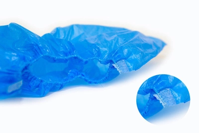 Бахилы полиэтиленовые ЯНКОР 2.5 г / шт (5.0 г / пара) 200 пар/ящ (400 шт) Синие