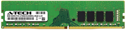 Оперативна пам'ять A-Tech 8GB DDR4-2133 (PC4-17000) DIMM 2Rx8 (AT8G1D4D2133ND8N12V)