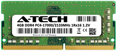 Оперативна пам'ять A-Tech 4GB DDR4-2133 (PC4-17000) SODIMM 1Rx16 (AT4G1D4S2133NS16N12V)