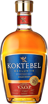 Коньяк ординарный KOKTEBEL «EXCLUSIVE V.S.O.P.» 5 лет выдержки 0.5 л 40% (4820201993989)
