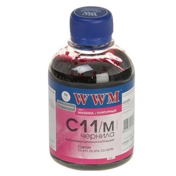 Чорнило WWM C11/M для Canon CL-511/513/CLI521/CLI426 200g Magenta (C11/M_200g)