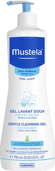 Ніжний очисний гель для новонароджених Mustela Bebe 750 мл (3504105035471)