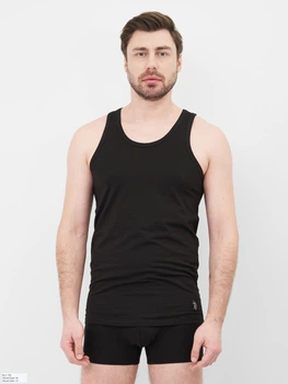 Комплект мужского белья (майка + трусы) хлопковый U.S. Polo Assn 80088 S Черный (8680557107913)