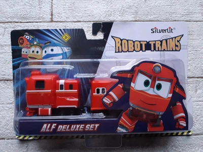 Игровой набор Silverlit Robot Trains Паровозик с двумя вагонами Альф 80180