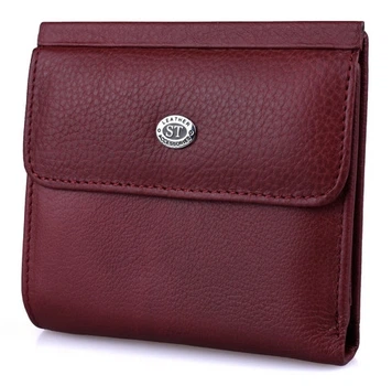 Женский кожаный кошелек ST Leather (ST209) 98413 Бордовый