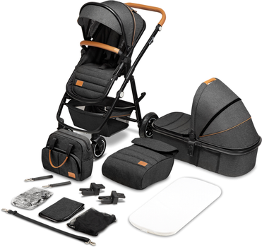 Універсальна коляска 2 в 1 Lionelo Amber Grey Graphite (LO-AMBER GREY GRAPHITE (2in1))