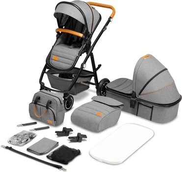 Универсальная коляска 2 в 1 Lionelo Amber Grey Stone (LO-AMBER GREY STONE (2in1))