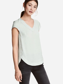 Блузка жіноча H&M 0389542_сер 32 Сіра з блакитним (LD2000000880419_KAY2000000880419)