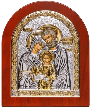Ікона срібна Ekklesia Свята Родина (22,8x27,6 см.) (6697/4WM)