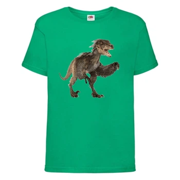Футболка детская Парк Юрского Периода 0015 (Jurassic Park) зеленая (JPK grn 0015) 104 см