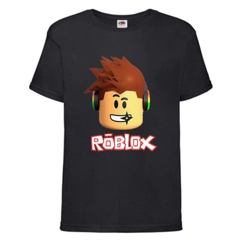 Футболка детская Роблокс 001 (Roblox) черная (RB blc 001) 128 см