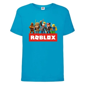 Футболка детская Роблокс 004 (Roblox) синяя (RB blu 004) 104 см