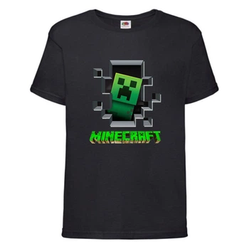 Футболка дитяча Майнкрафт 003 (Minecraft) чорна (MNKT blc 003) 116 см