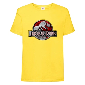 Футболка детская Парк Юрского Периода 007 (Jurassic Park) желтая (JPK yel 007) 116 см