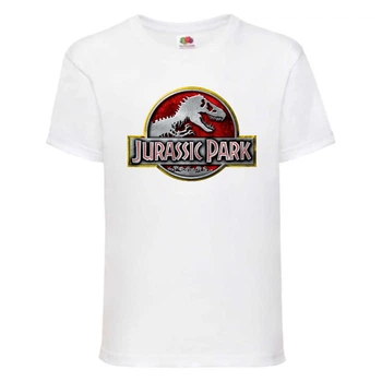 Футболка детская Парк Юрского Периода 007 (Jurassic Park) белая (JPK wh 007) 152 см