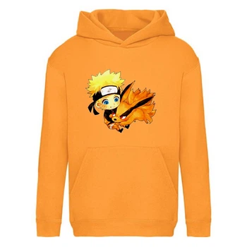 Худи детская Наруто 009 (Naruto) оранжевый (NAR orn 009) 128 см
