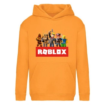 Худи детская Роблокс 002 (Roblox) оранжевая (RBL orn 002) 140 см