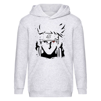 Худи детская Наруто 006 (Naruto) серый (NAR gry 006) 152 см