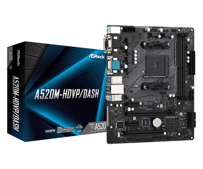 Материнська плата ASRock A520M-HDVP/DASH Socket AM4