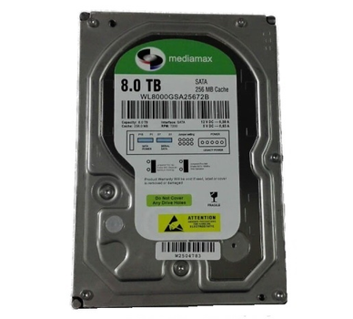 Накопитель HDD 3.5" SATA 8.0TB Mediamax 5400rpm 256MB (WL8000GSA25672B) Refurbished