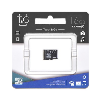 Карта памяти MicroSDHC 16GB Class 4 T&G (TG-16GBSDCL4-00)