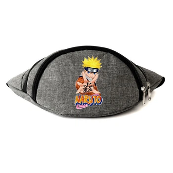 Сумка Бананка на пояс Наруто (Naruto-04) Cappuccino Toys Сіра