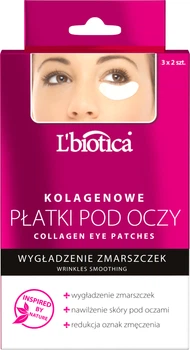 Płatki pod oczy L'biotica przeciw zmarszczkom z kolagenem 3 x 2 szt (5907636934103)