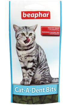 Подушечки для чистки зубов кошек Beaphar Cat-A-Dent Bits 35 г