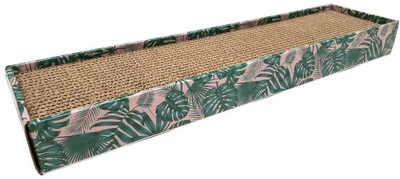 Когтеточка с кошачьей мятой из гофрокартона Croci Homedecor Texture Leaves 48*12,5*5 см