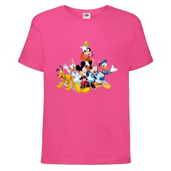 Футболка дитяча Міккі Маус 003 (Mickey Mouse) рожева (MMS pnc 003) 128 см