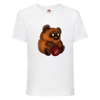 Футболка дитяча Вінні Пух 013 (Winnie Pooh) біла (WIP wh 013) 164 см