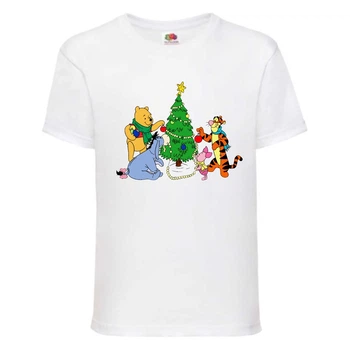 Футболка детская Винни Пух 002 (Winnie Pooh) белая (WIP wh 002) 116 см