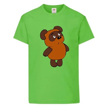 Футболка детская Винни Пух 009 (Winnie Pooh) светлозеленая (WIP lgrn 009) 104 см