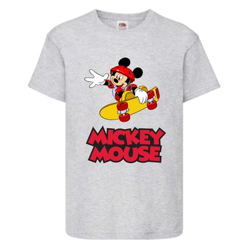 Футболка детская Микки Маус 008 (Mickey Mouse) серая (MMS gr 008) 140 см