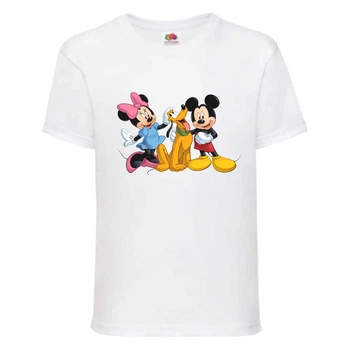 Футболка детская Микки Маус 011 (Mickey Mouse) белая (MMS wh 011) 104 см