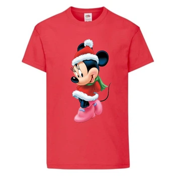 Футболка детская Микки Маус 001 (Mickey Mouse) красная (MMS rd 001) 164 см